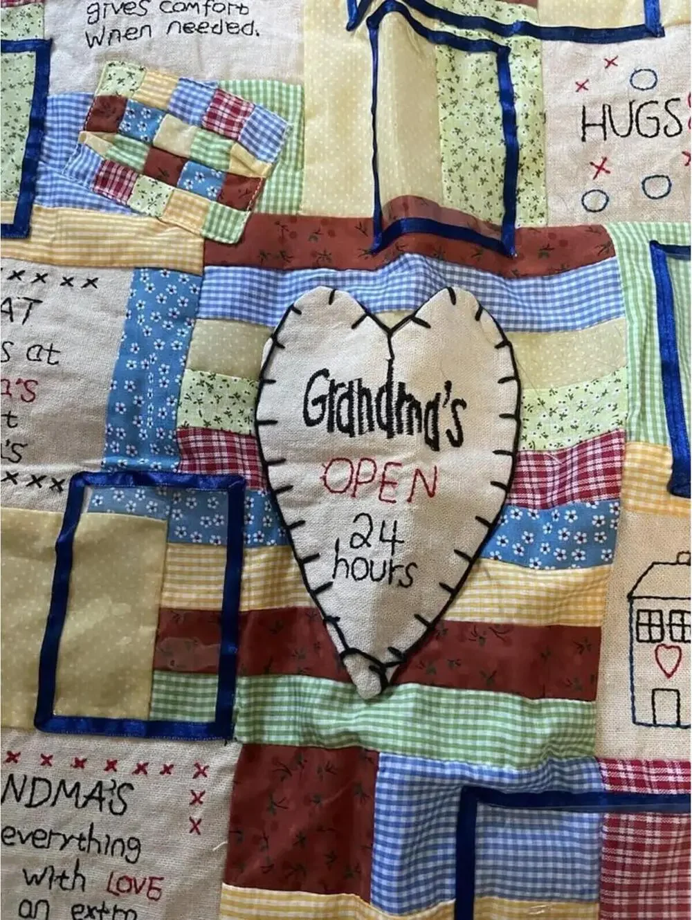 Grandmas Keepsake Quilt Wall Hanging